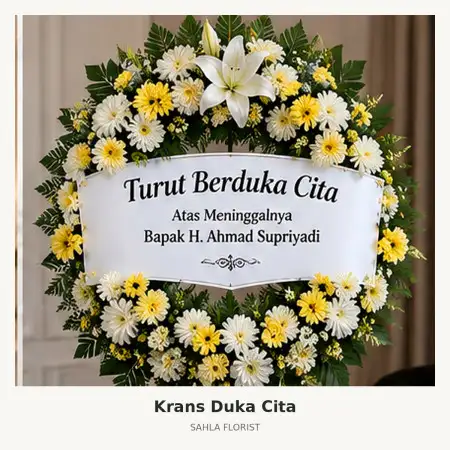 Krans Bunga Duka Kemiri